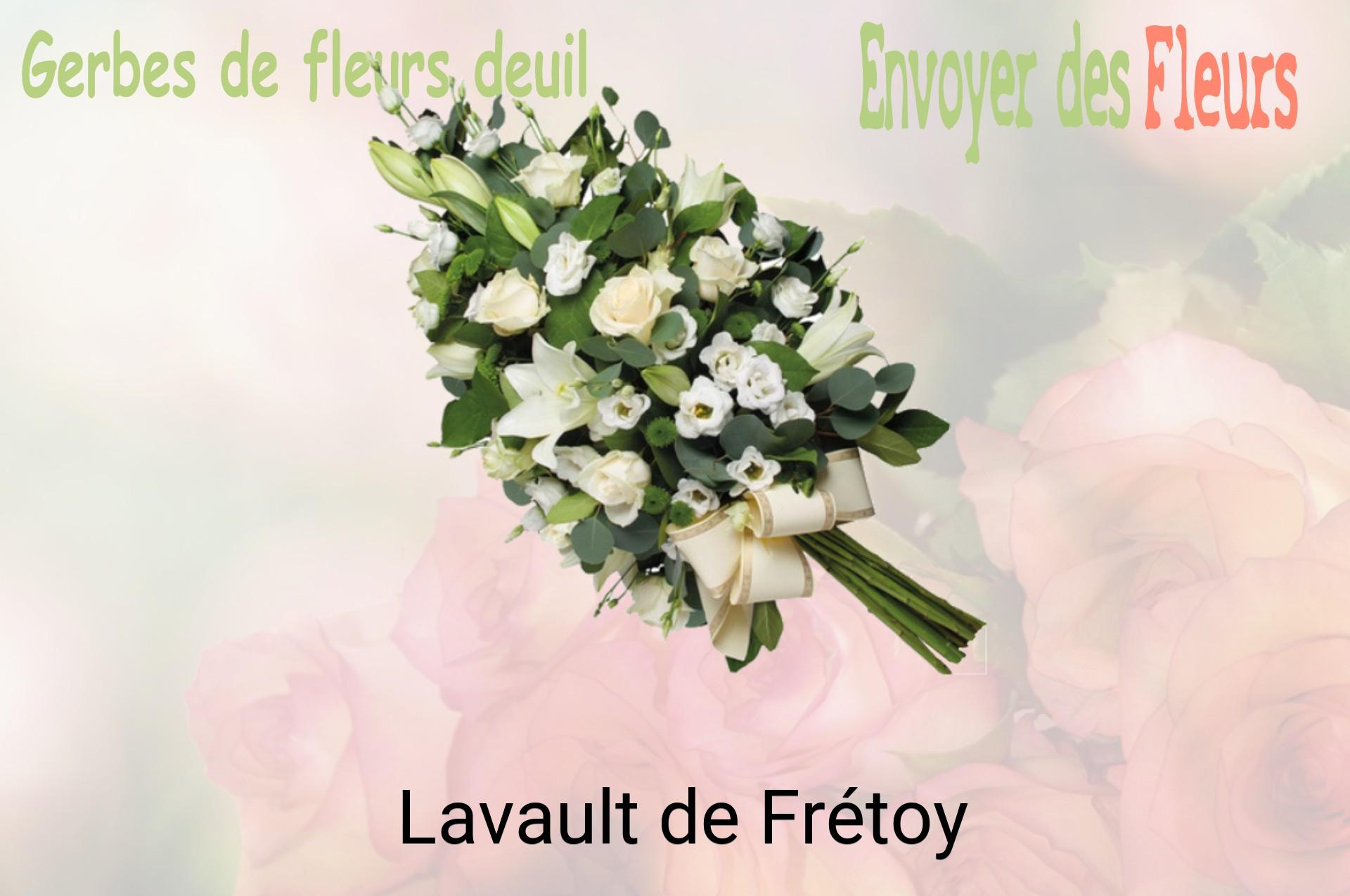 Gerbe de fleurs de deuil livrée à Lavault-de-Frétoy